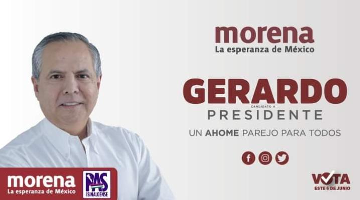 Gerardo Vargas de Morena-PAS es el ganador virtual por el municipio de Ahome